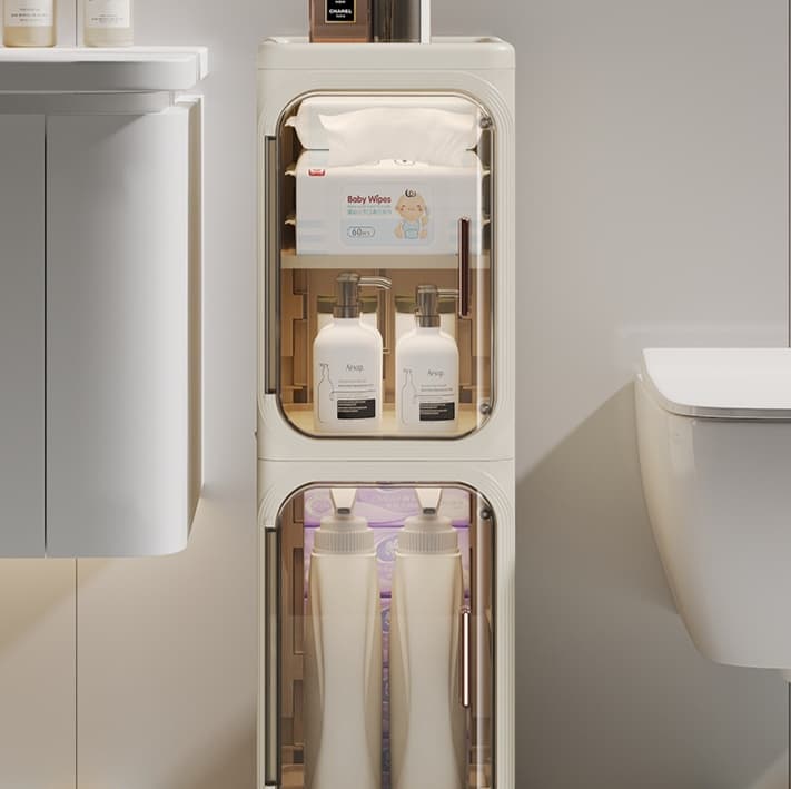 トイレ収納 スリムコーナー収納 防水 シンプルラック