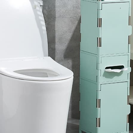 北欧風スリムトイレ収納ラック