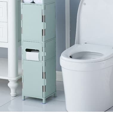 北欧風スリムトイレ収納ラック