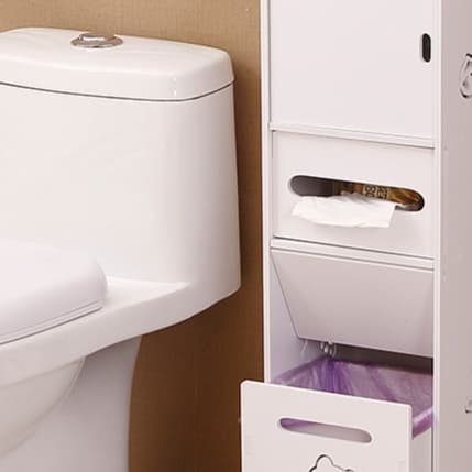防水防カビ トイレ収納スリムラック