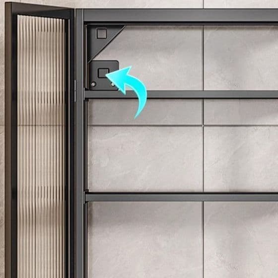 高級感漂うガラス扉トイレ収納棚