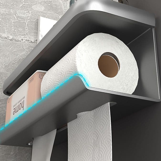トイレ収納 多機能トイレ収納ラック二段式