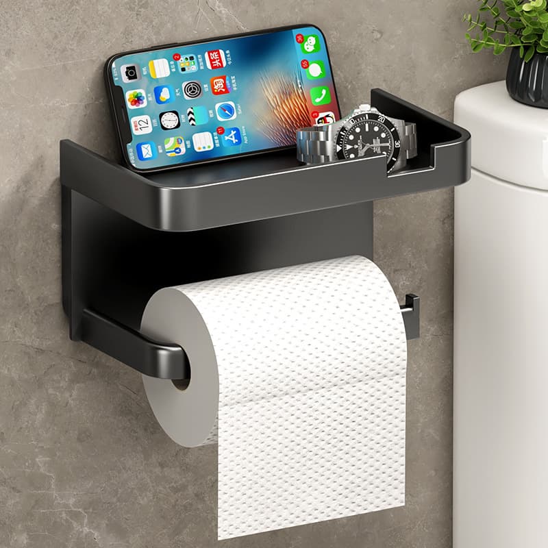 トイレ収納 多機能スマート棚付きトイレットペーパーホルダー