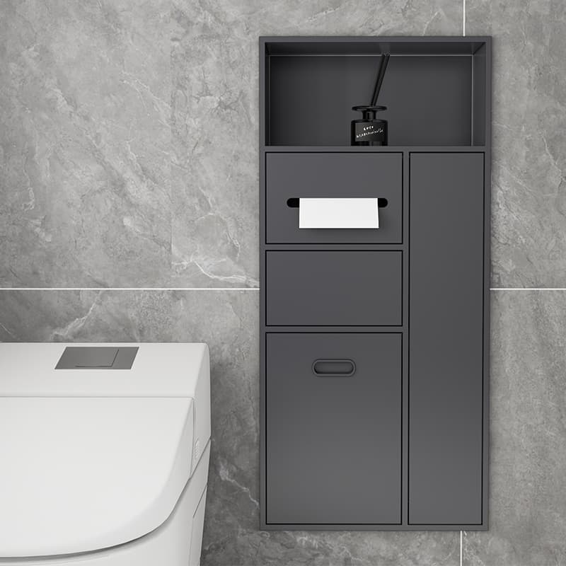 トイレ収納 多機能壁面埋め込みトイレ収納棚