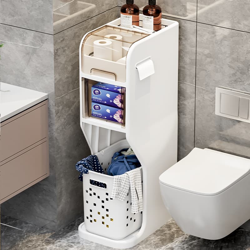 コンパクト多機能トイレ収納ラック
