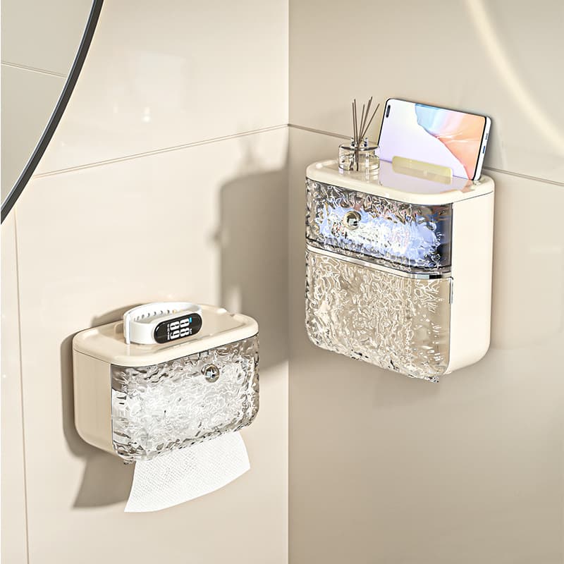 氷雪模様トイレ収納シェルフ