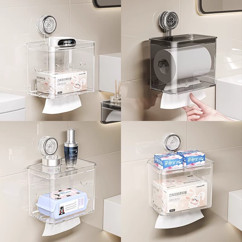 トイレ収納 浮かせて収納するペーパーケース