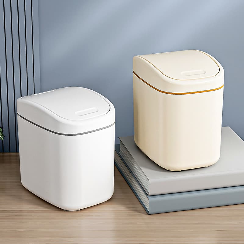 トイレ収納 自動開閉式サニタリーボックス スマート収納