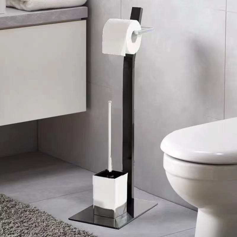 スタイリッシュ機能的トイレ収納スタンド