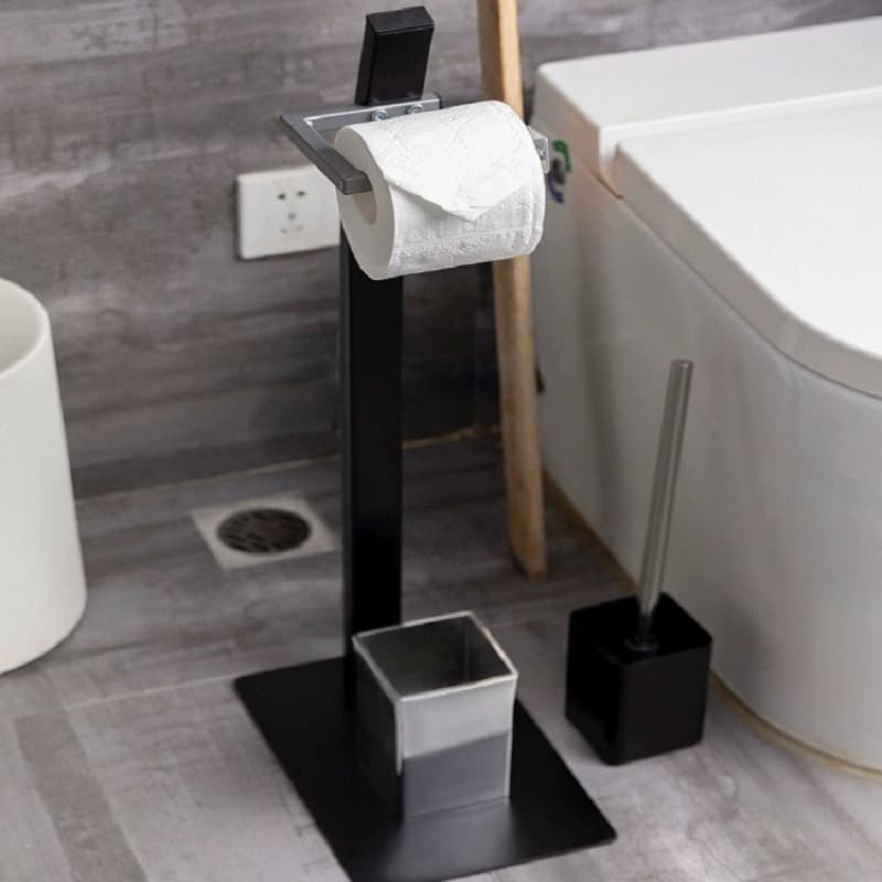 スタイリッシュ機能的トイレ収納スタンド