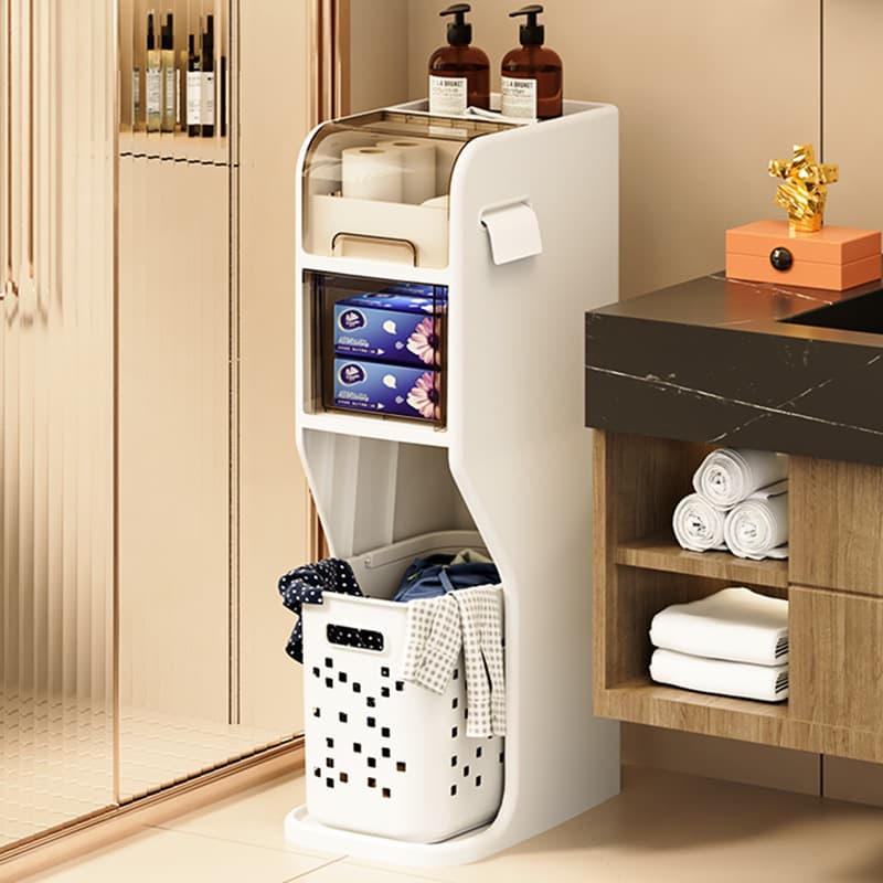 コンパクト多機能トイレ収納ラック