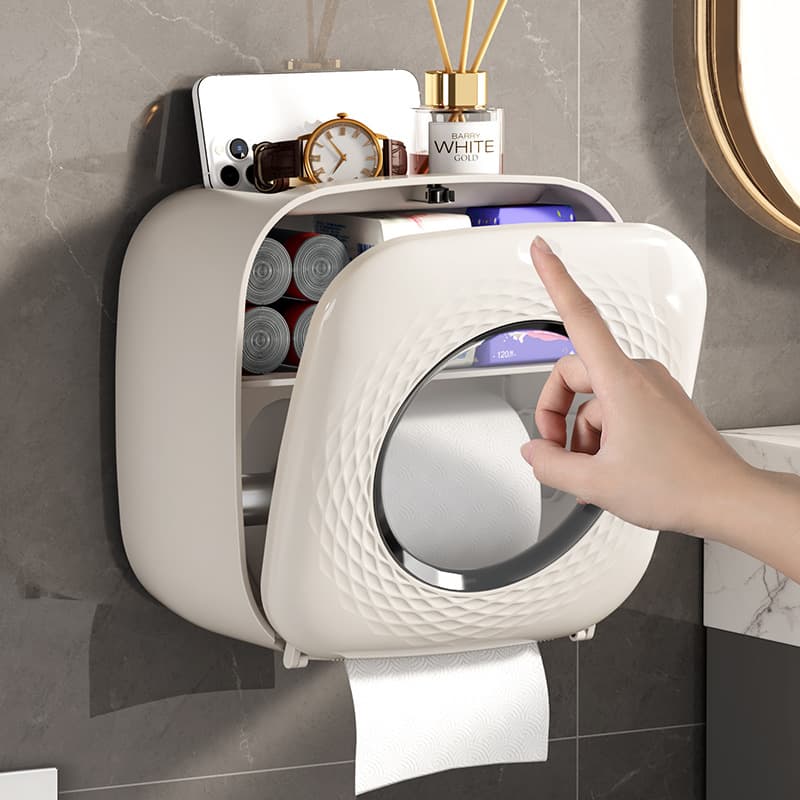 シンプル機能派トイレ収納ボックス