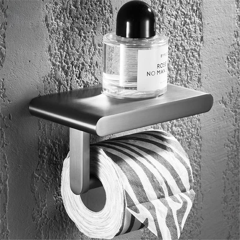 トイレ収納 モダンシェルフ機能的トイレットペーパーホルダー