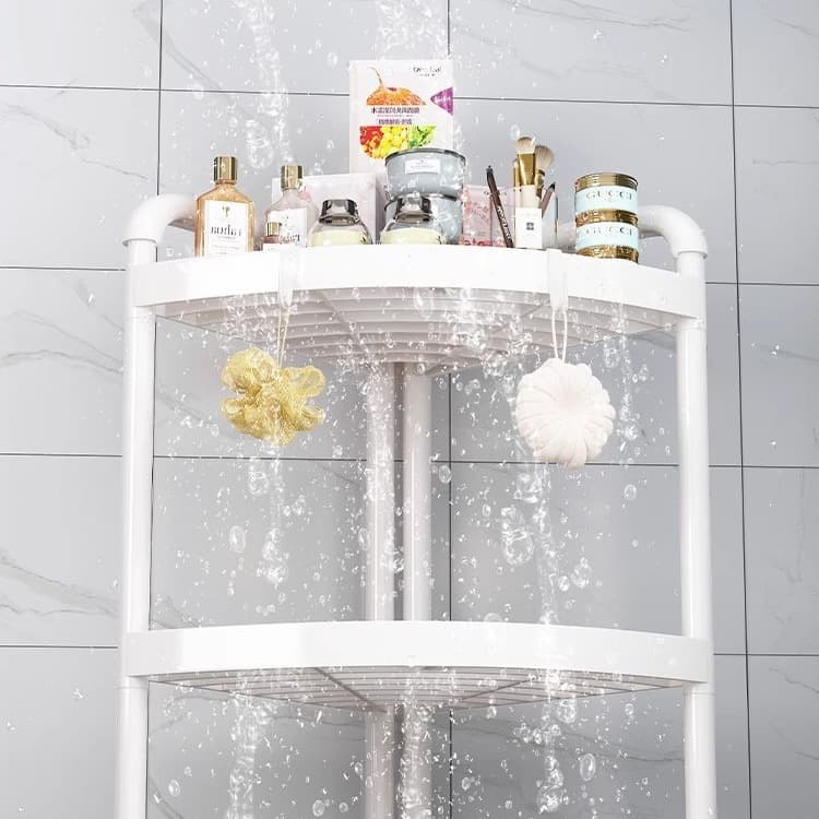 コーナー三段式 トイレ収納ラック