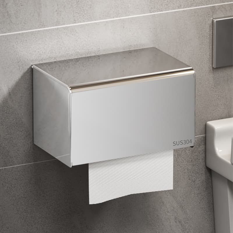 トイレ収納 モダン壁付けトイレットペーパーホルダー