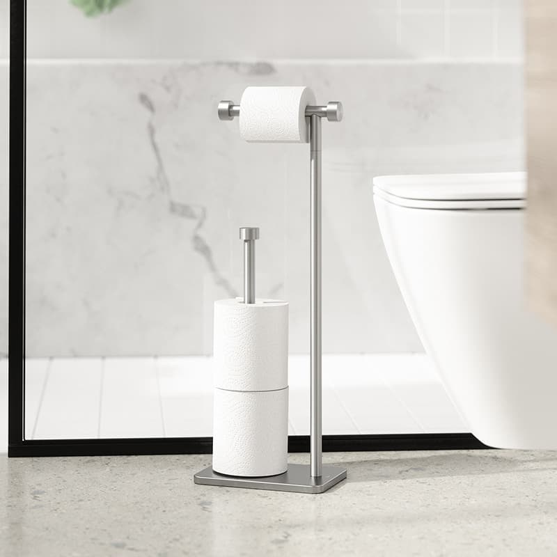 トイレ収納 すっきり収まるトイレットペーパースタンド