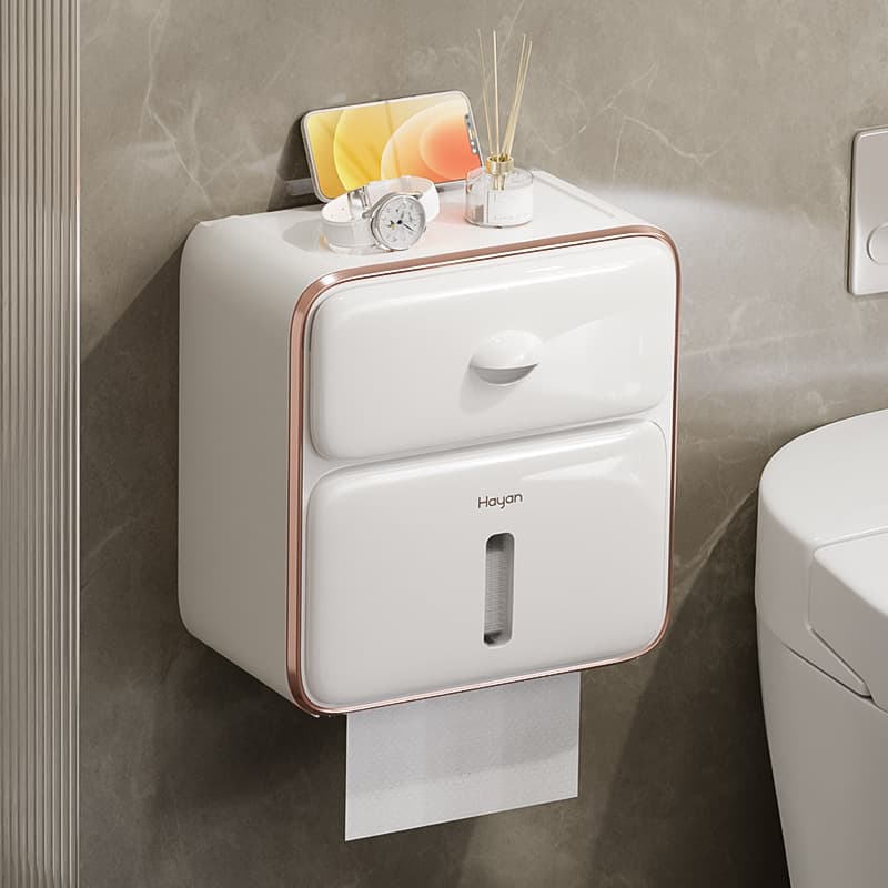 トイレ収納 モダン収納ボックス ティッシュケース