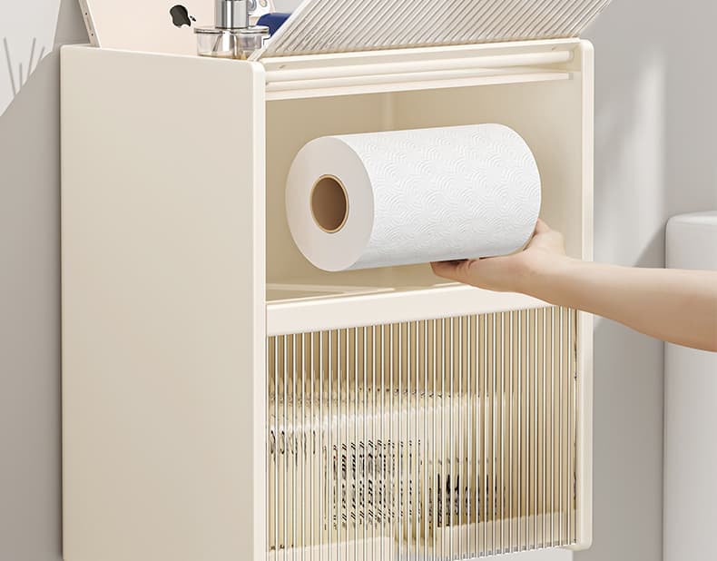 トイレ収納 多機能縦型ハンドペーパーケース