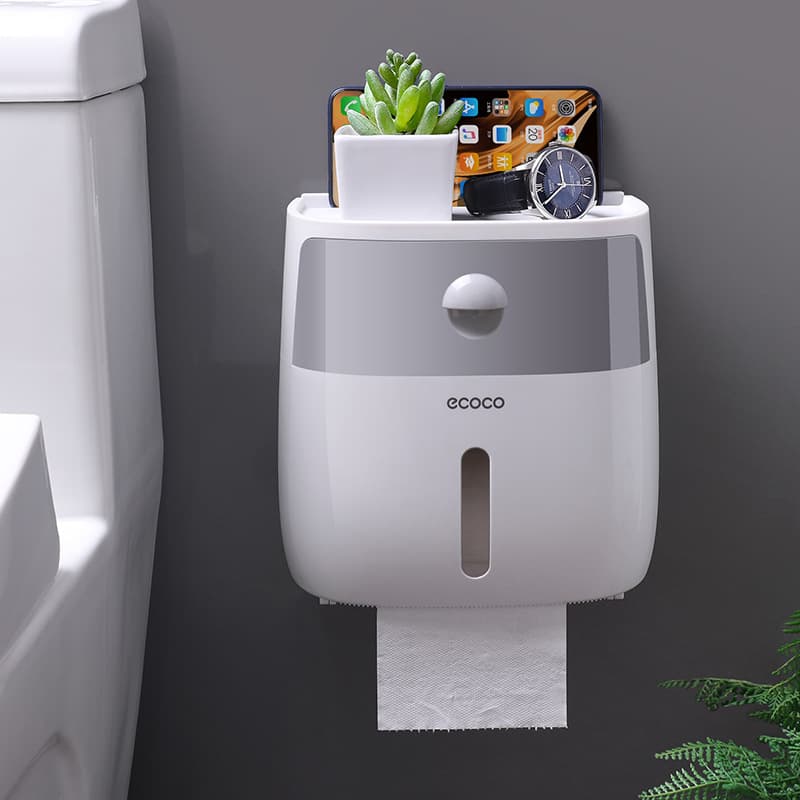 トイレ収納 マルチ収納機能付き トイレットペーパーホルダー