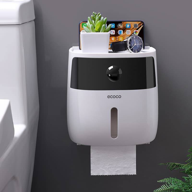 トイレ収納 マルチ収納機能付き トイレットペーパーホルダー