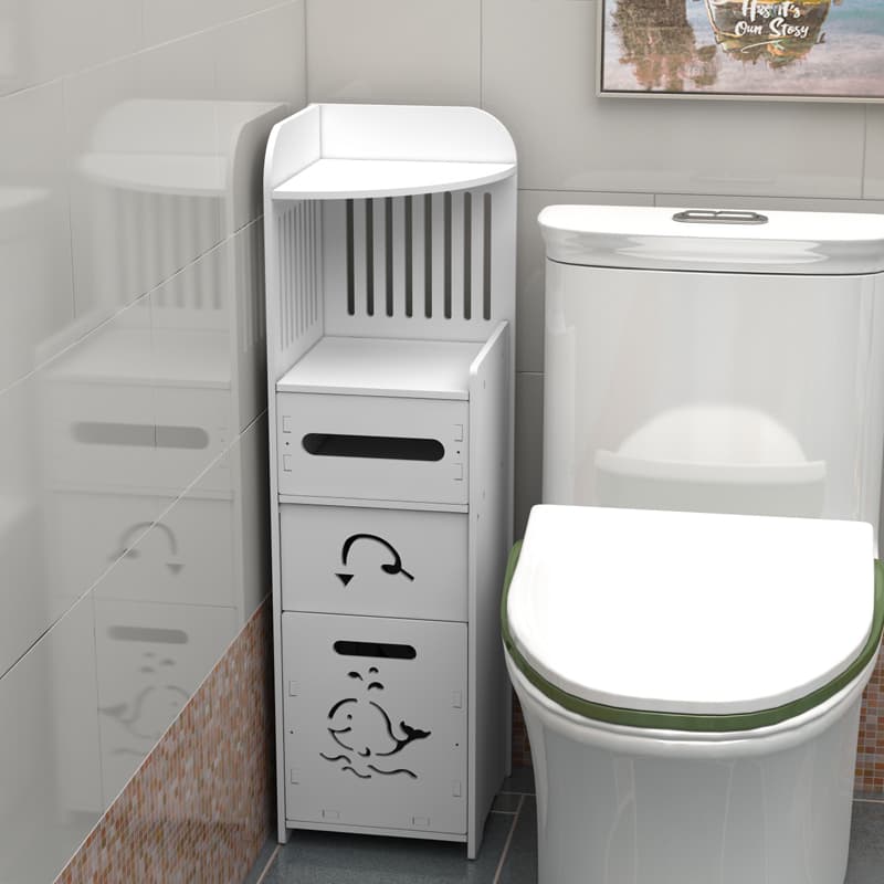デザイン機能的トイレ収納ラック