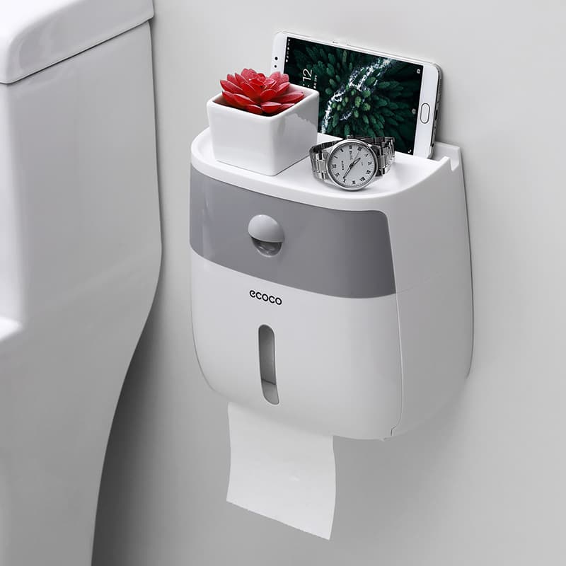 トイレ収納 マルチ収納機能付き トイレットペーパーホルダー