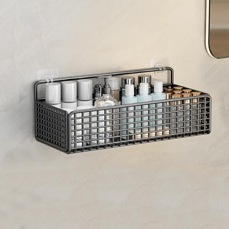 シンプル格子デザイン トイレ収納棚