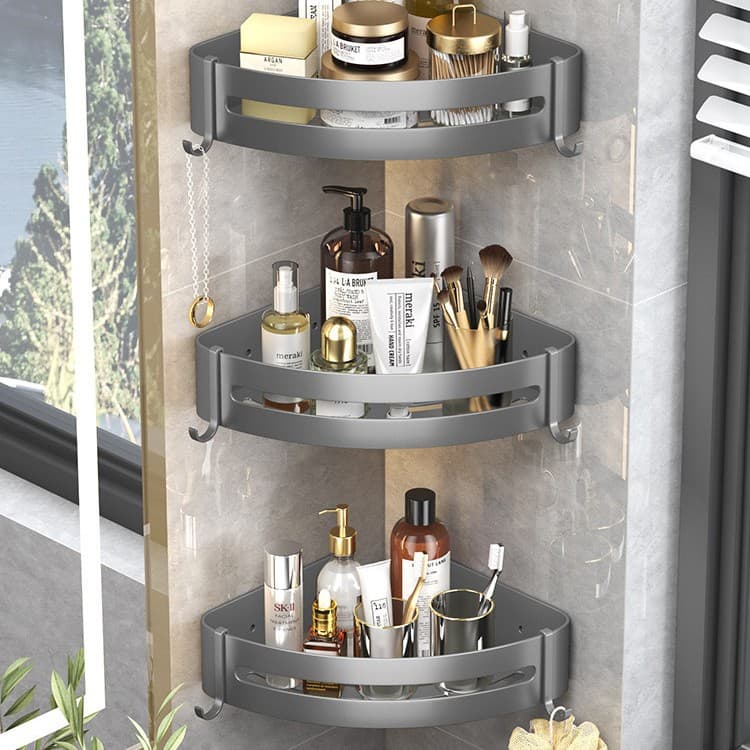 高級感漂う壁面トイレ収納シェルフ
