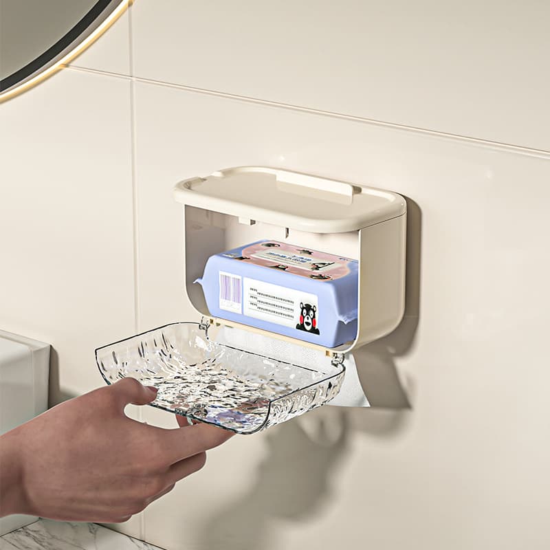 氷雪模様トイレ収納シェルフ