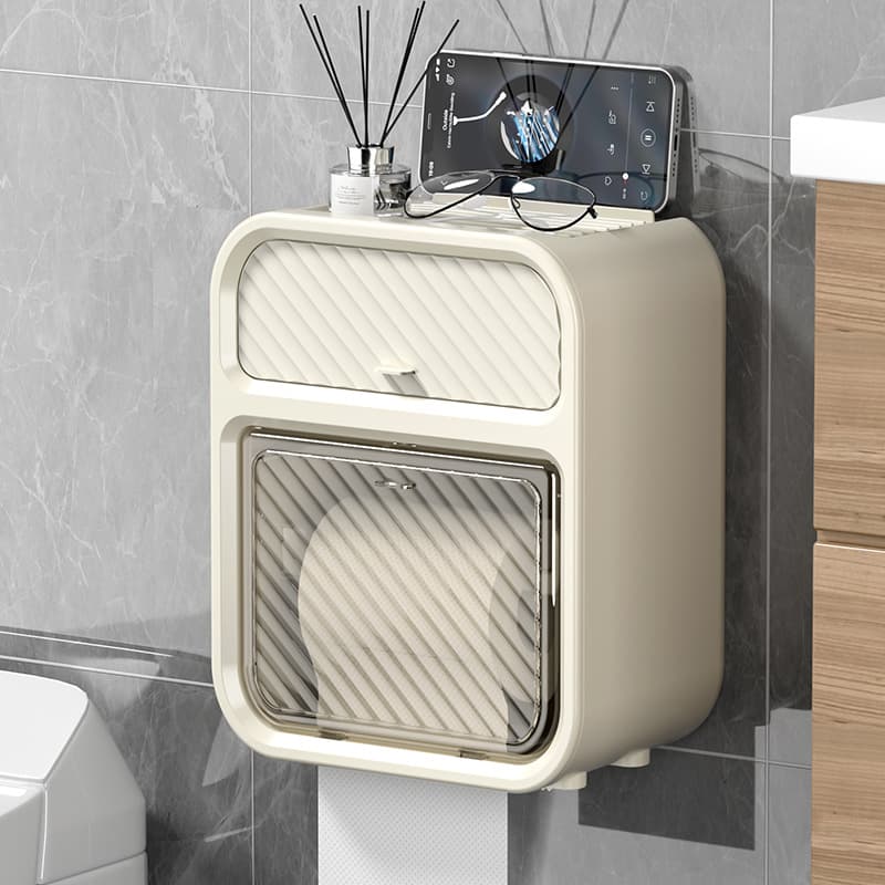 トイレ収納 斜めストライプ収納ケース