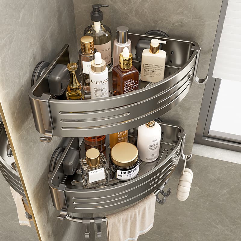 コーナー設置型 トイレ収納ラック