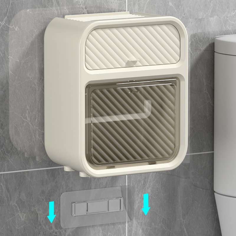トイレ収納 省スペース壁掛けトイレットペーパーホルダー収納