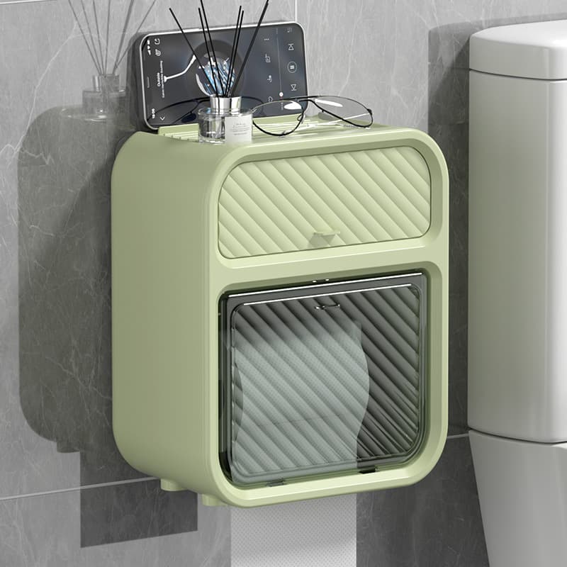 トイレ収納 斜めストライプ収納ケース