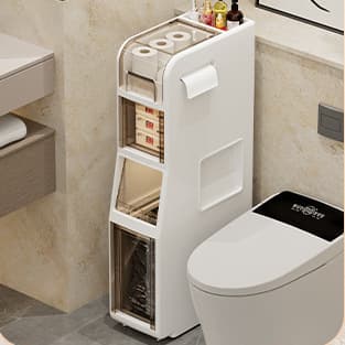 トイレ収納 すっきり収まる スマートトイレラック