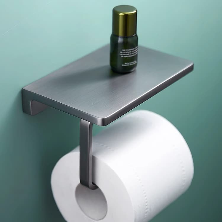 トイレ収納 スマート棚付きトイレットペーパーホルダー